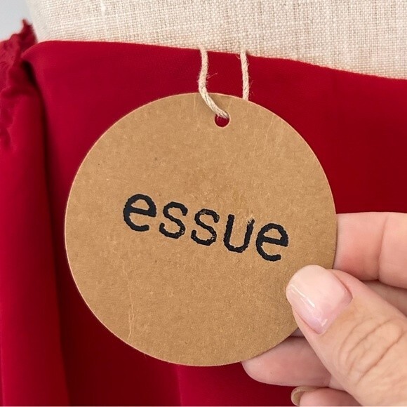 NEW Red Off-Shoulder Minidress by Essue size Medium - Picture 8 of 16